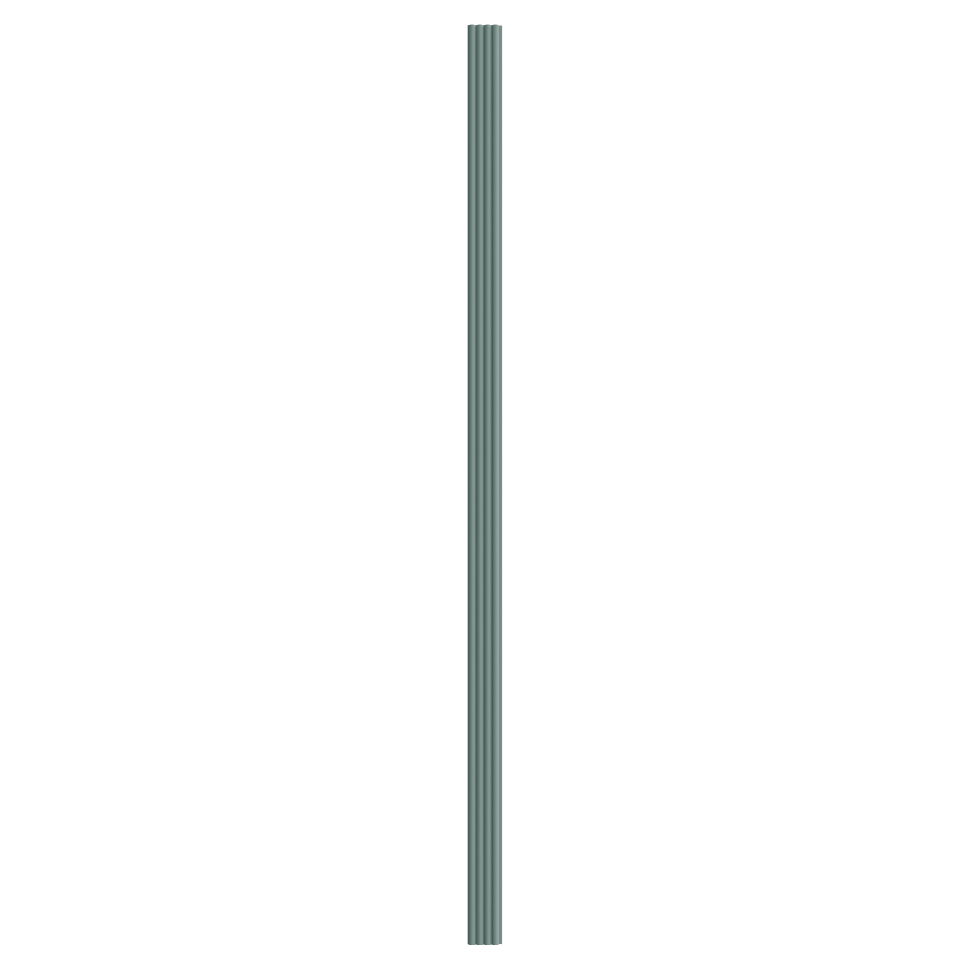 Panou riflaj decorativ, 280 cm x 10 cm, MDF, Turcoaz