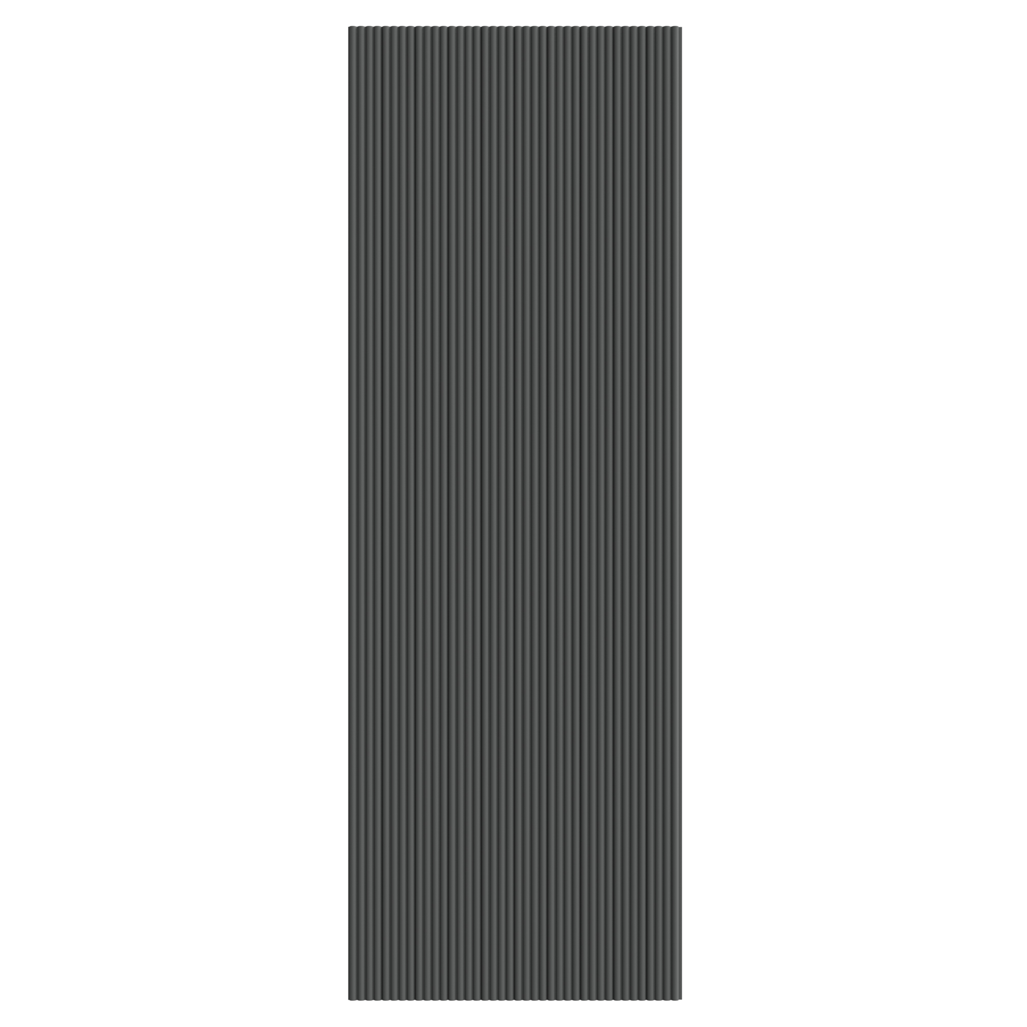 Panou riflaj decorativ, 280 cm x 10 cm, MDF, Gri
