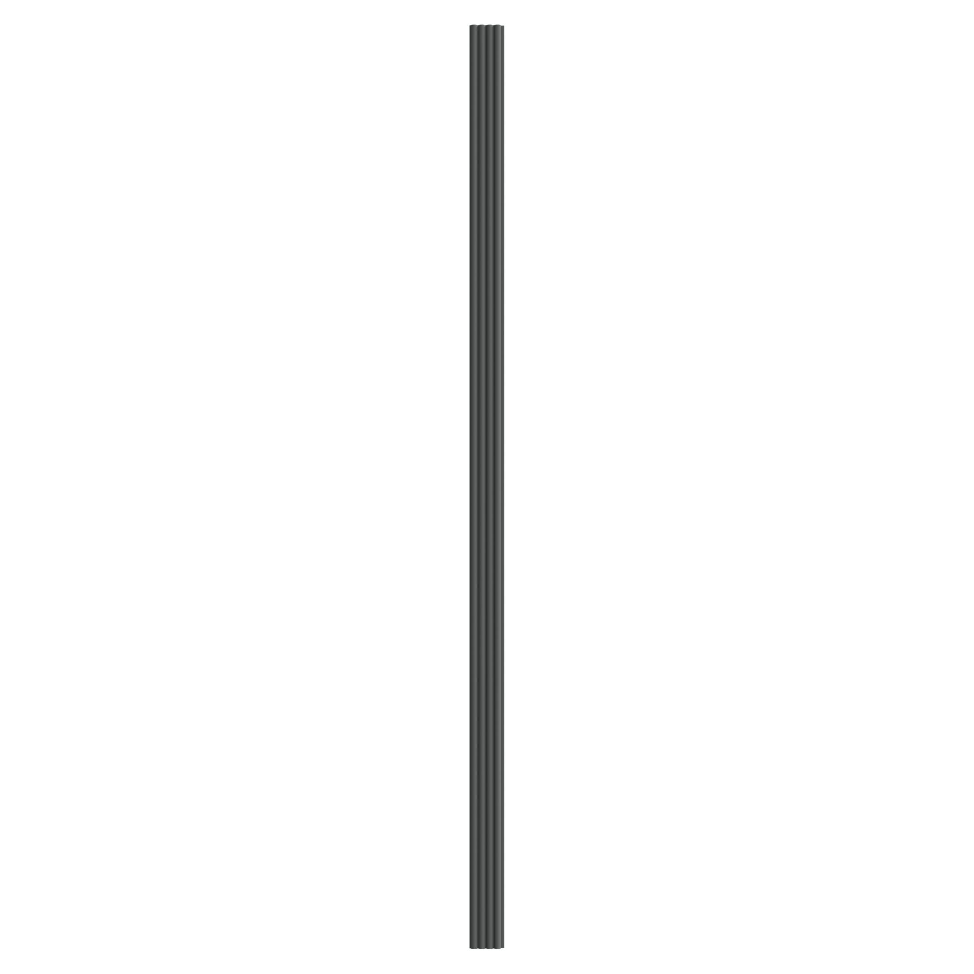Panou riflaj decorativ, 280 cm x 10 cm, MDF, Gri