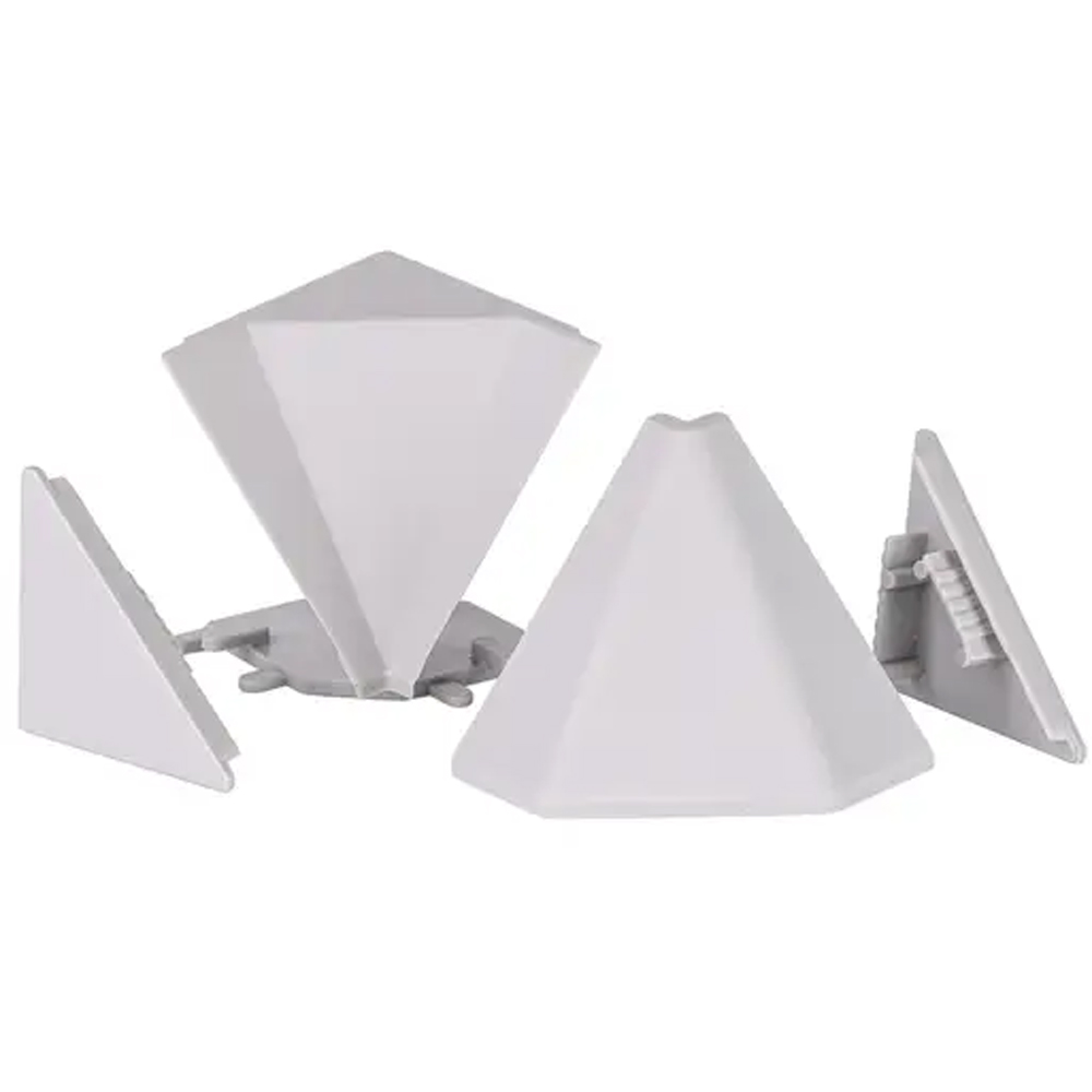 Set 4 accesorii profil TE-MA 101429097, argintiu