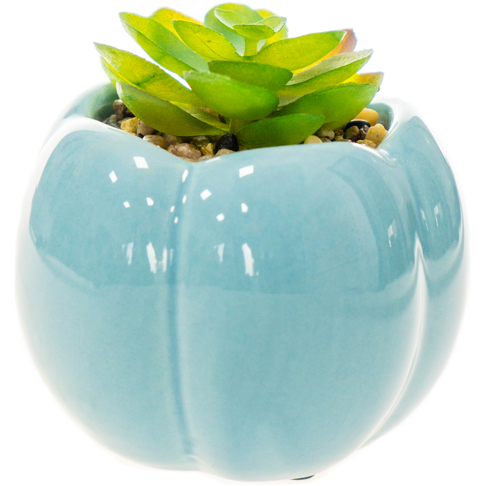 Suculente artificiale in vas ceramic, 7 cm