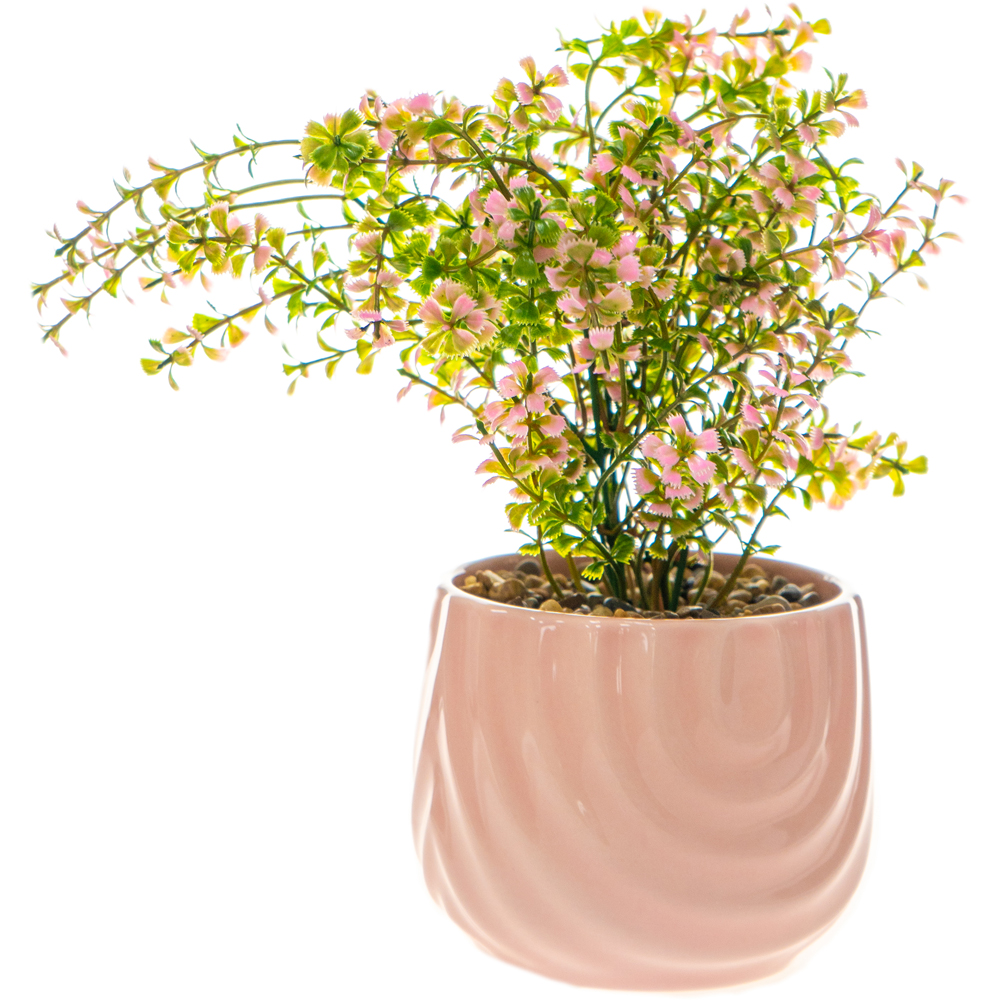 Aranjament floral in vas ceramic, 26 cm