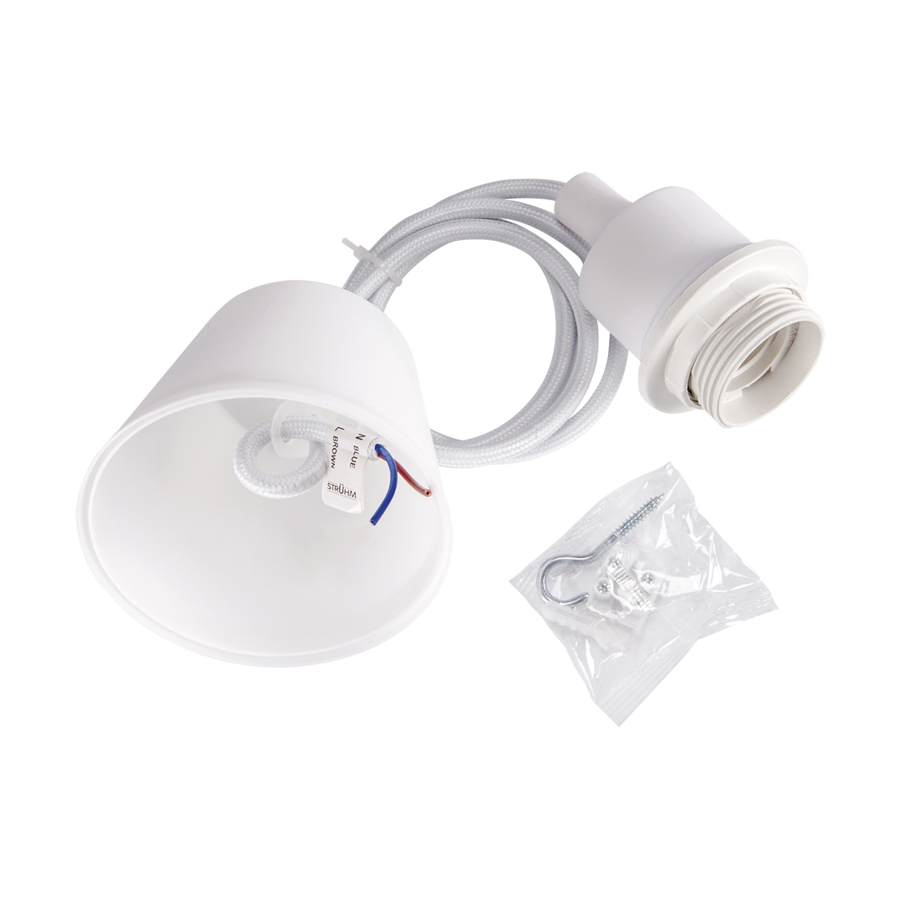 Pendul STRUHM Inka 03879, E27, 25W, IP20, gri
