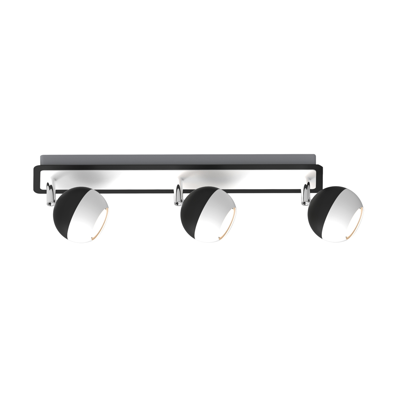 Aplica STRUHM Kombi 02838, GU10, 3 x 35W, IP20, negru-alb