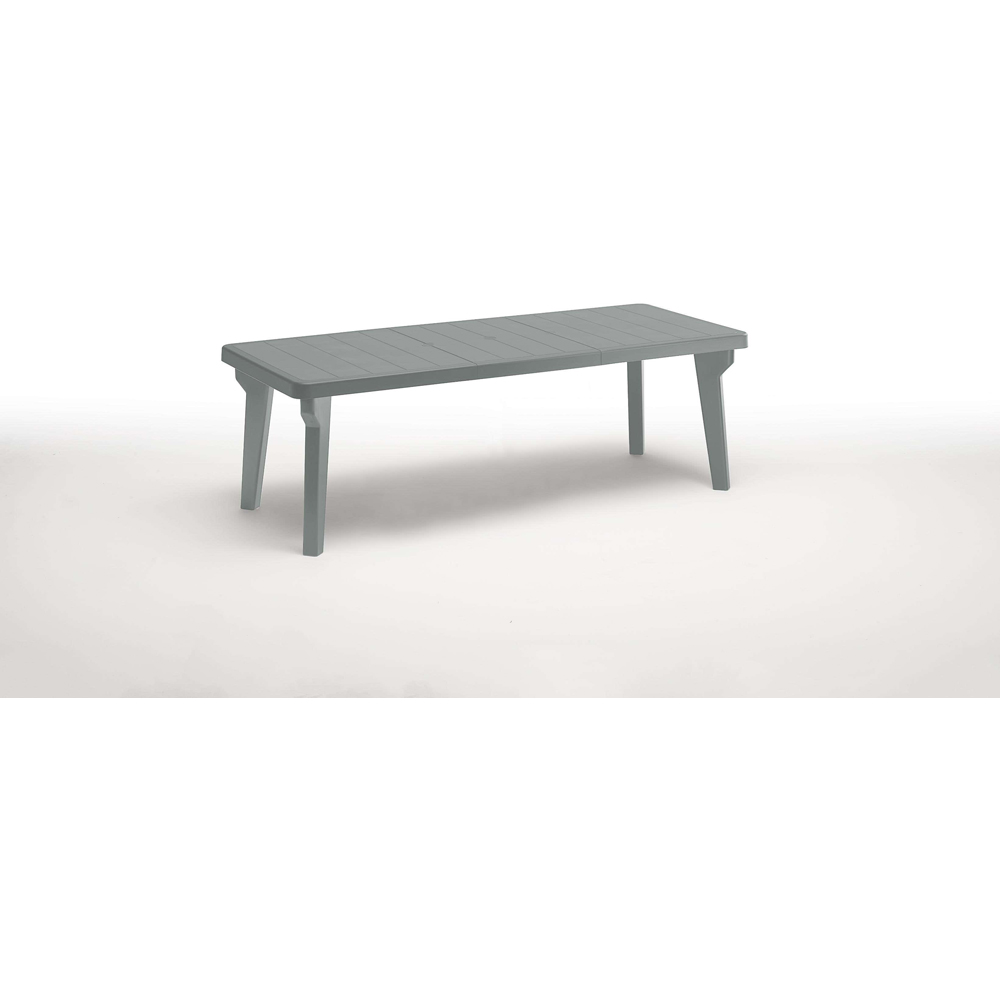 Masa terasa Bica, plastic, 160-220 x 90 cm, gri