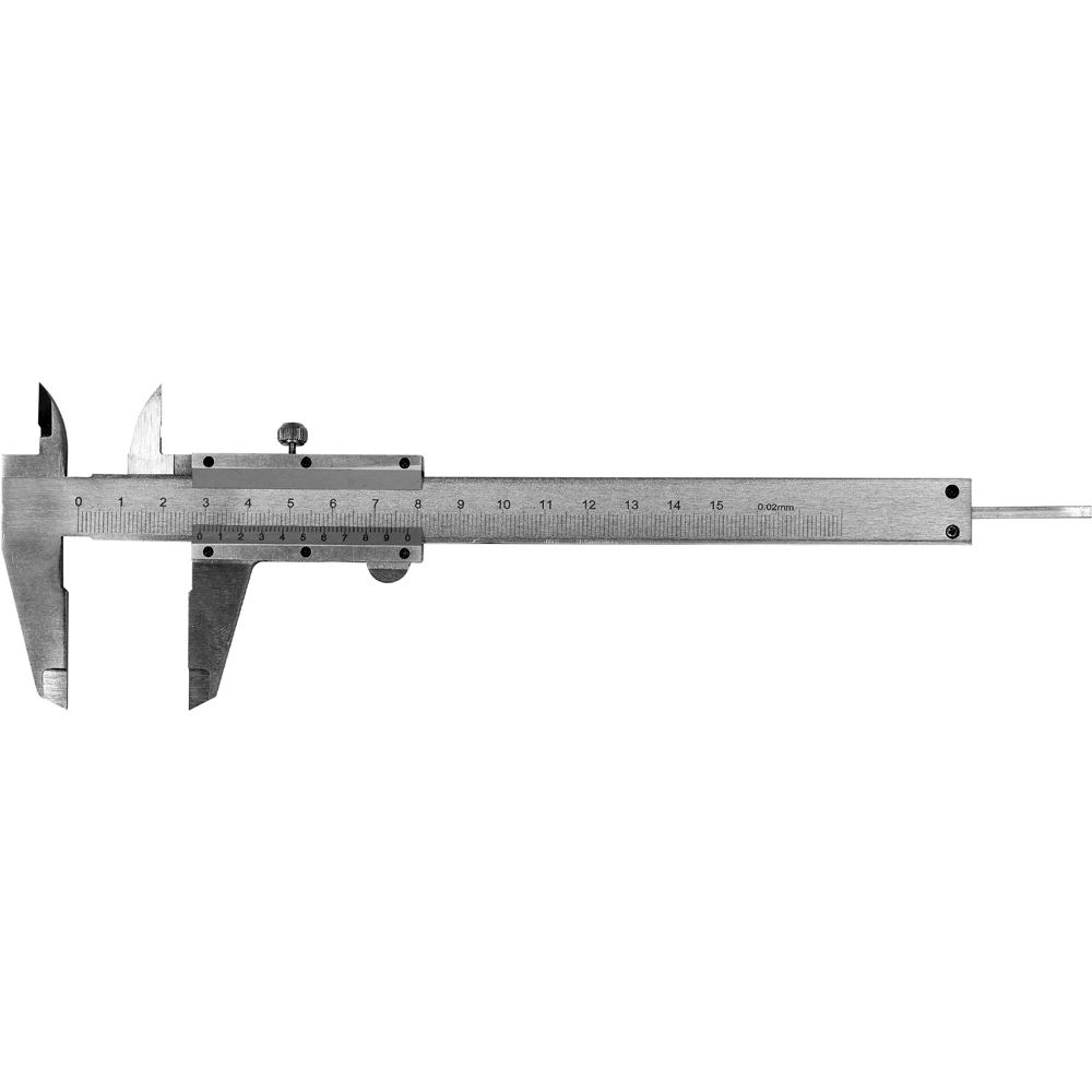Subler VOREL, 150 mm, precizie 002 mm, inox