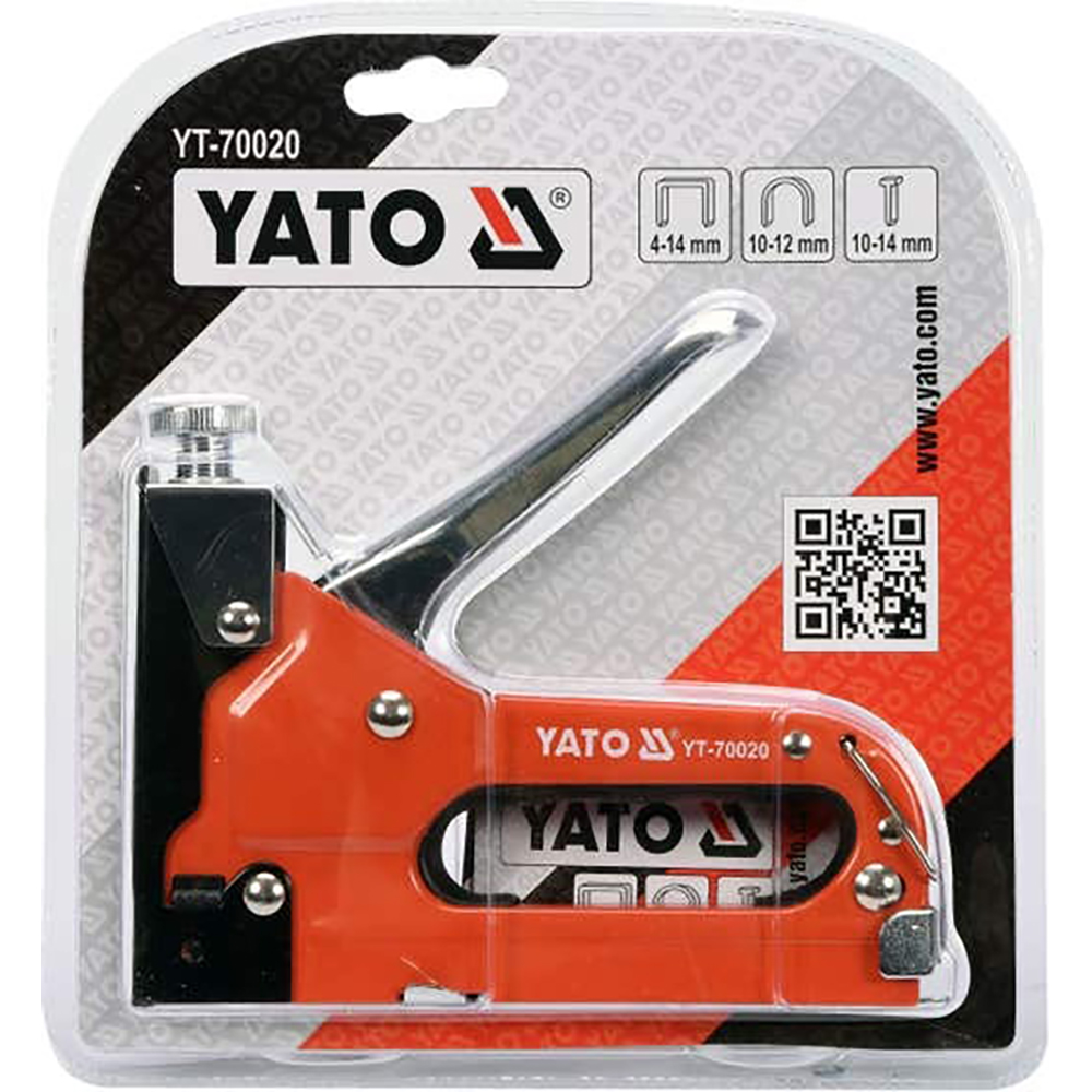 Capsator manual YATO YT-70020, capse si cuie, negru-portocaliu