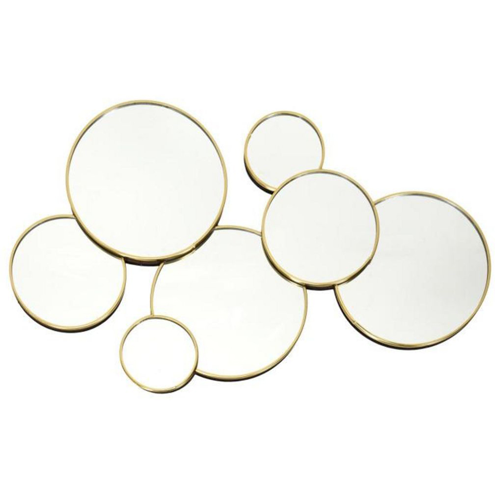 Set oglinzi de perete rotunde, 57 x 35 cm 