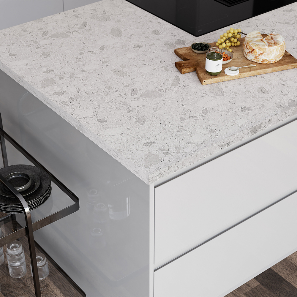 Blat bucatarie GOODHOME Ceppo, PAL, 300 x 62 x 3.8 cm, PAL, gri