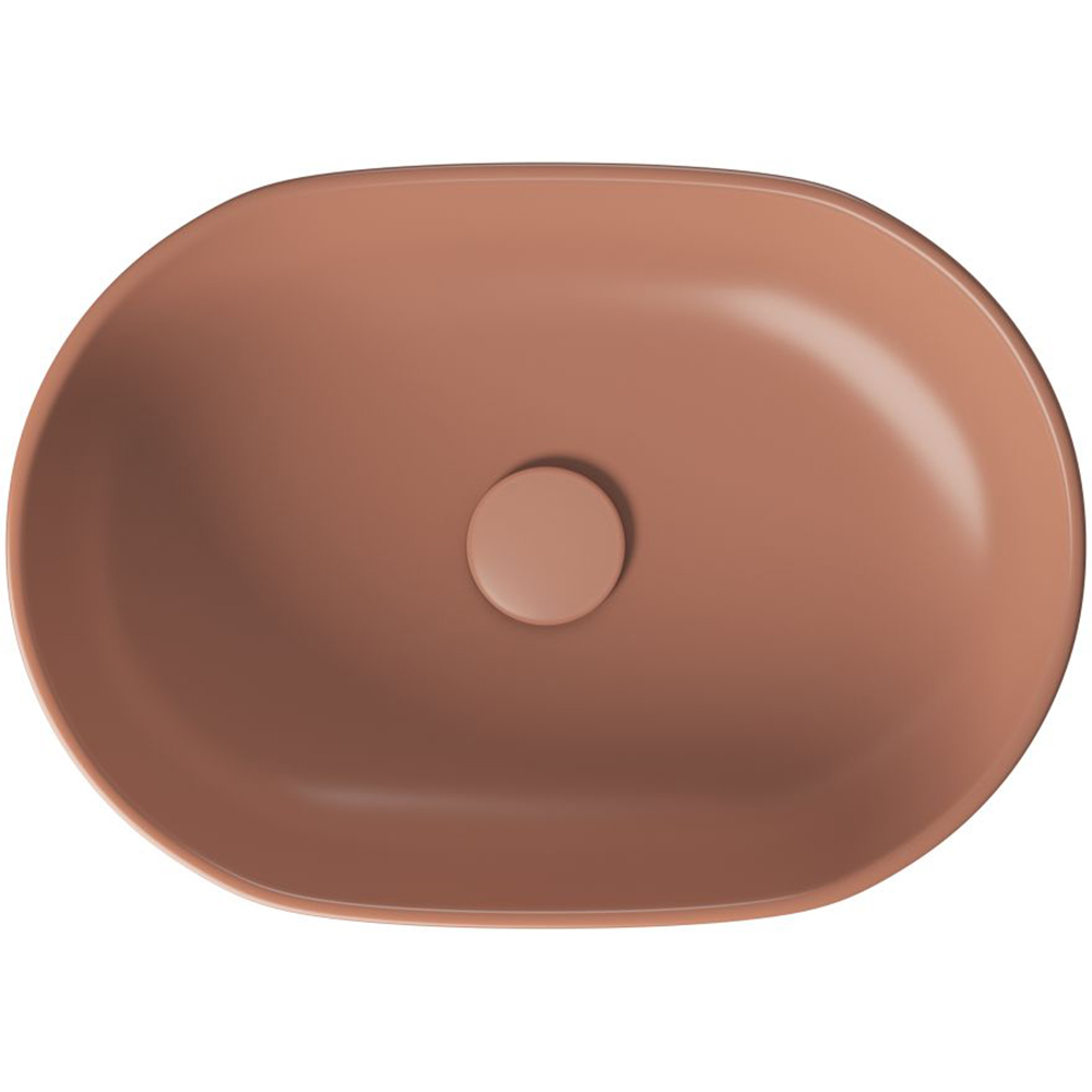 Lavoar pe blat CERSANIT Moduo K116-131, ceramica, 50 x 35.5 x 15 cm, caramiziu