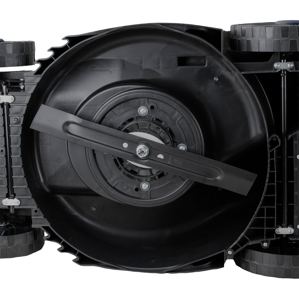 Kit Masina de tuns iarba pe acumulator PERFORMANCE POWER, Electrica, 36 V, latime taiere 38 cm, cos 42L, negru-rosu