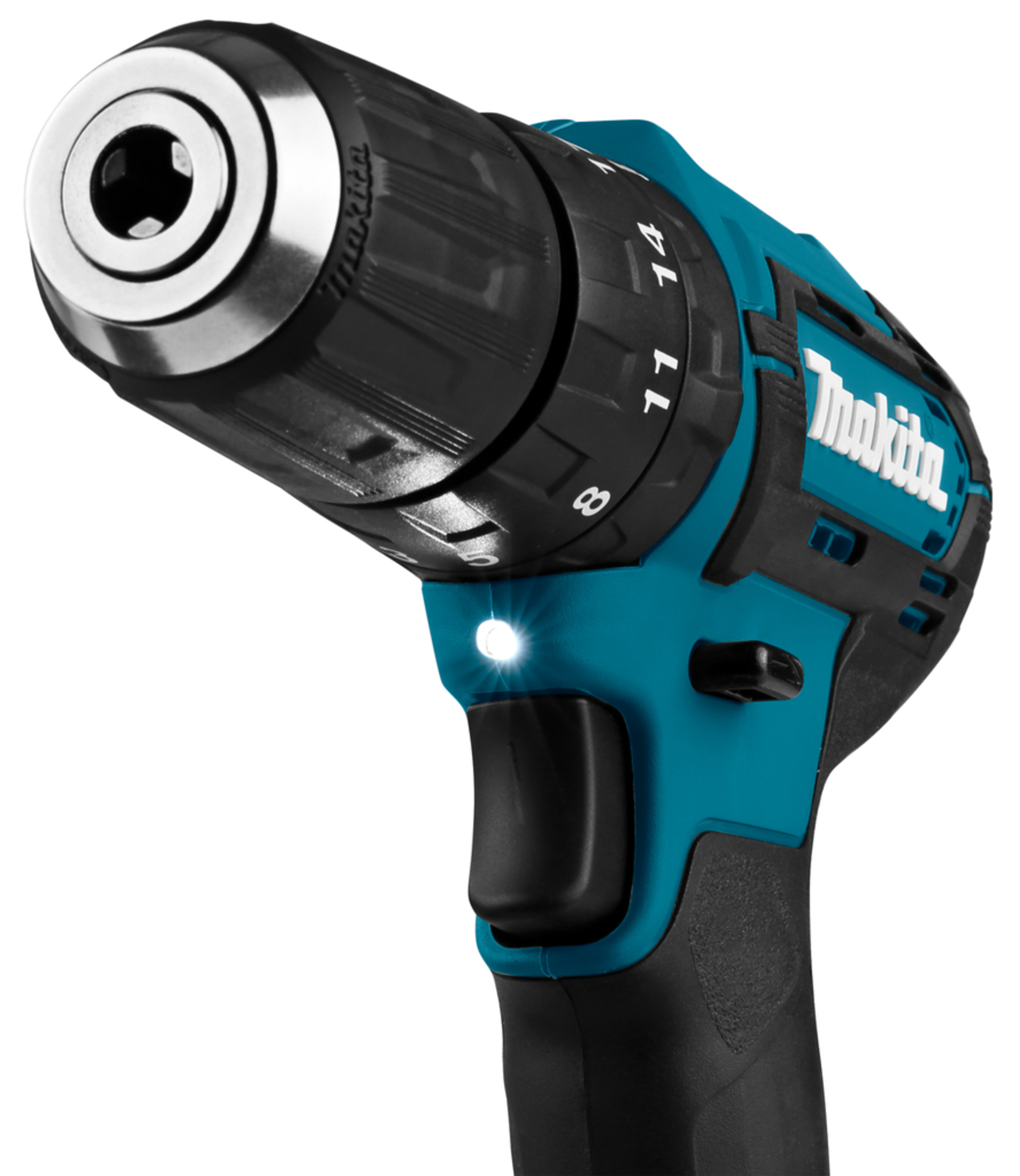 Masina de gaurit si insurubat cu percutie Makita HP333DSME, acumulator 12V, 2 x 4Ah