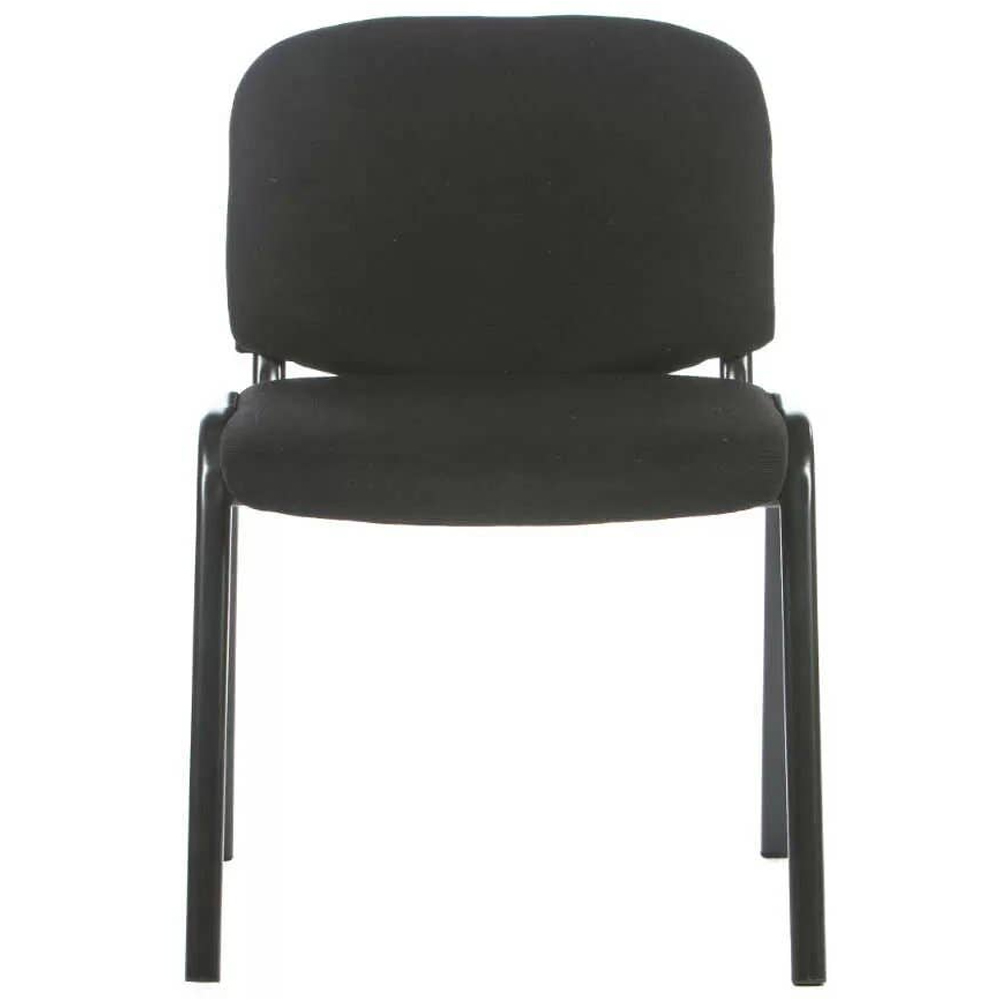 Scaun birou vizitator, textil, 53 x 40 x 76 cm, negru