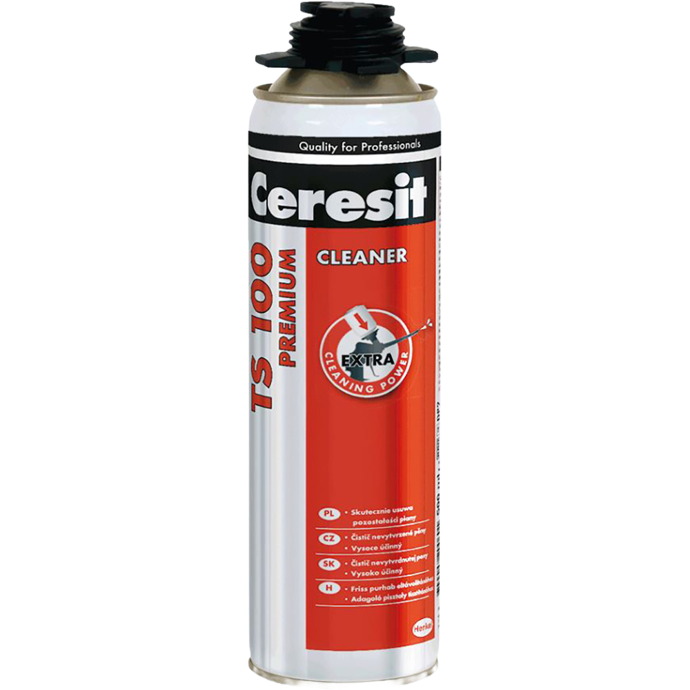 Solutie de curatare spuma poliuretanica neintarita Ceresit TS 100, 500 ml