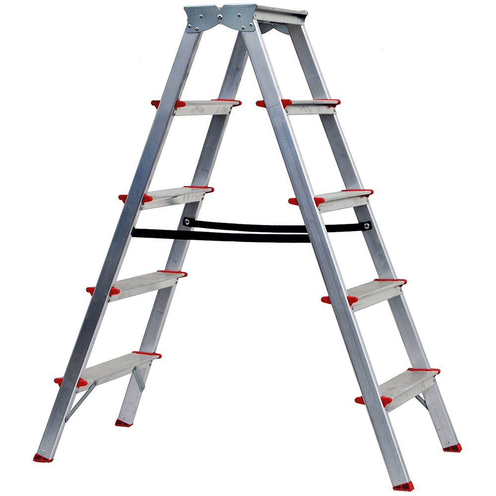 Scara pliabila STS, 5 trepte, 3.5m, aluminiu