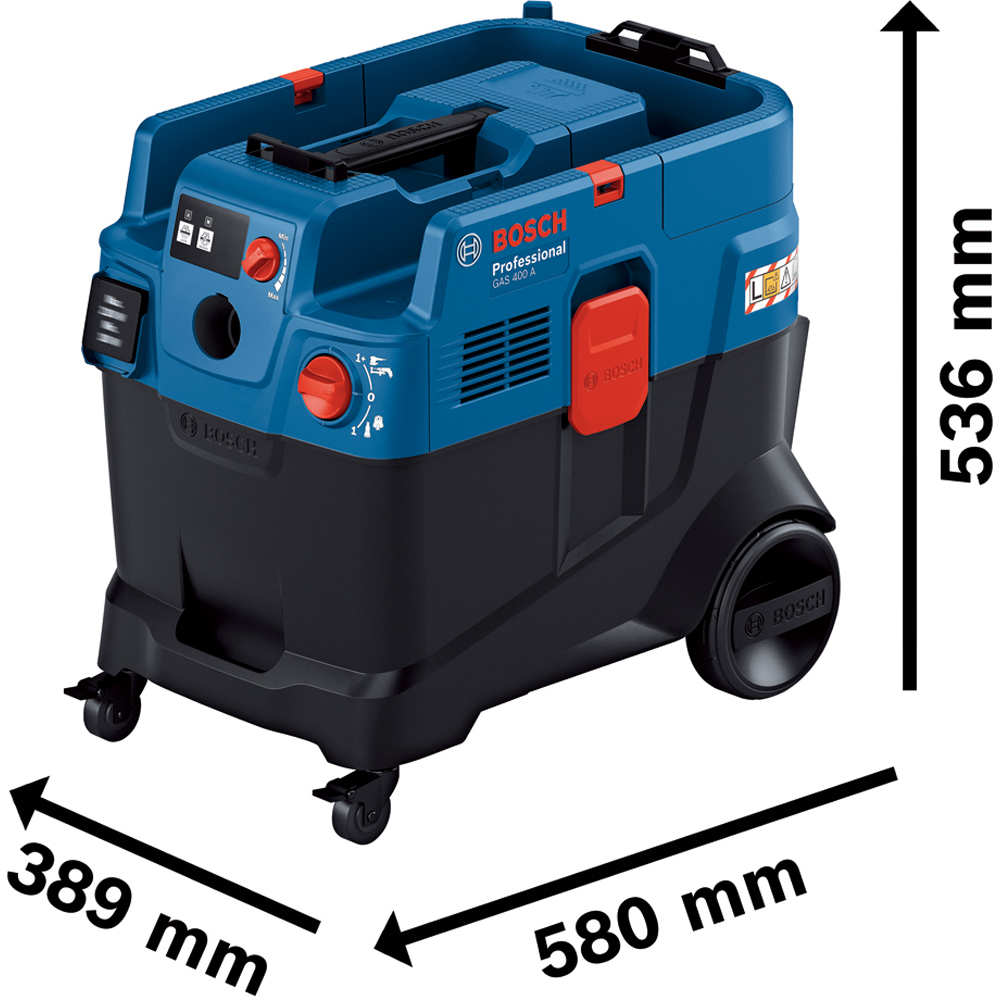 Aspirator umed/uscat BOSCH GAS 400A, 1200W, 28l, albastru