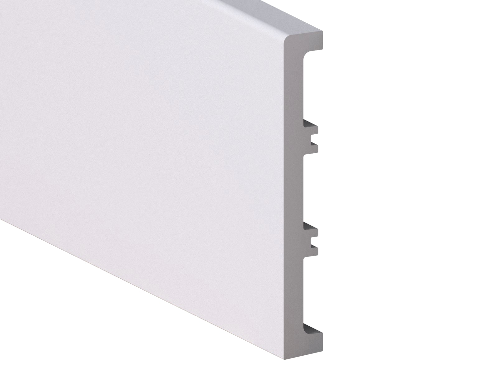 Plinta Apatit, polimer, 220 x 12 x 1.6 cm, alb