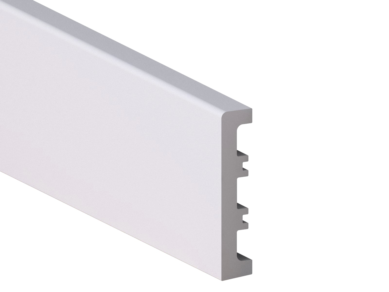 Plinta Apatit, polimer, 220 x 8 x 1.6 cm, alb