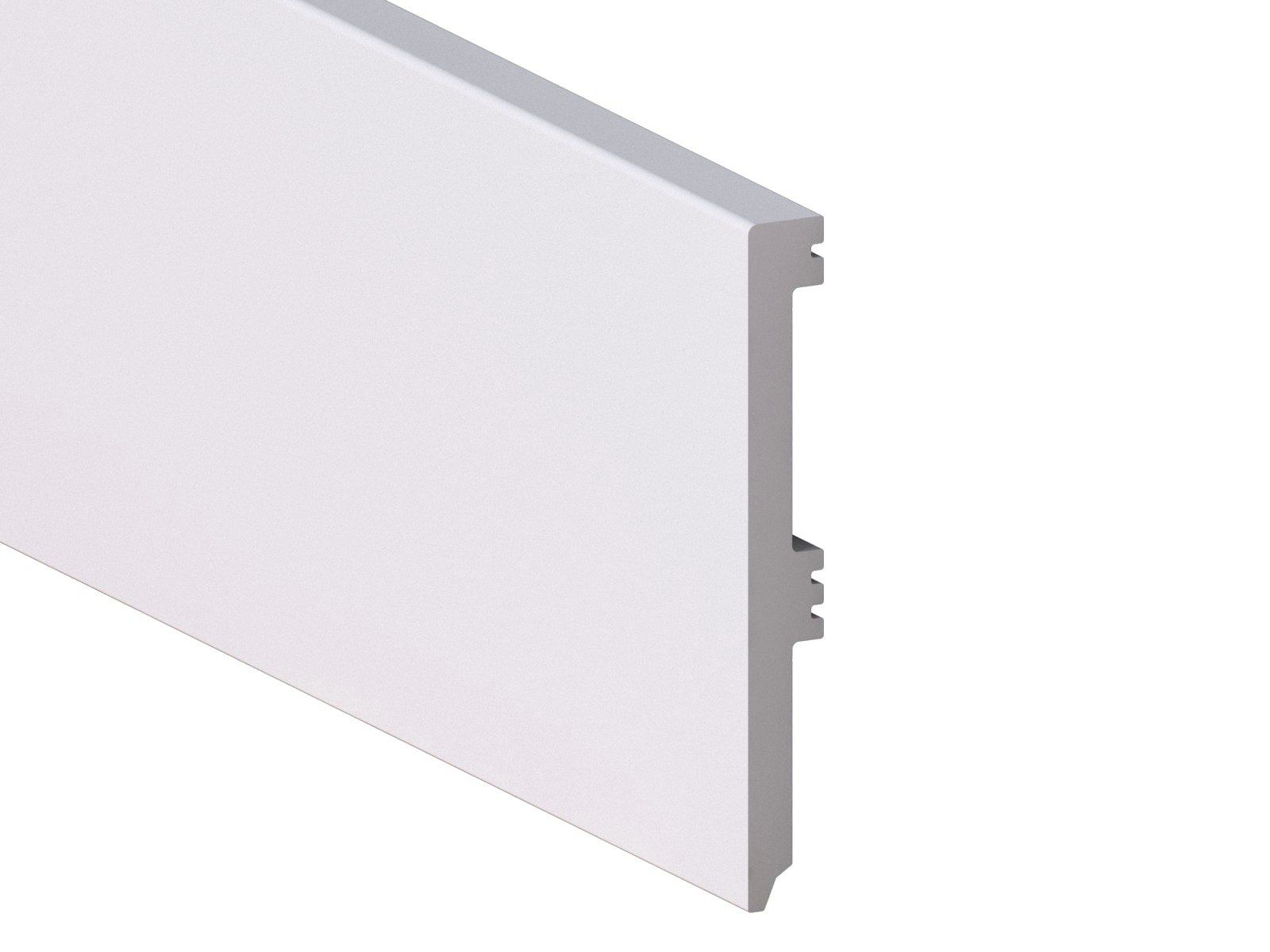Plinta Rubin, polimer, 220 x 10 x 1.6 cm, alb