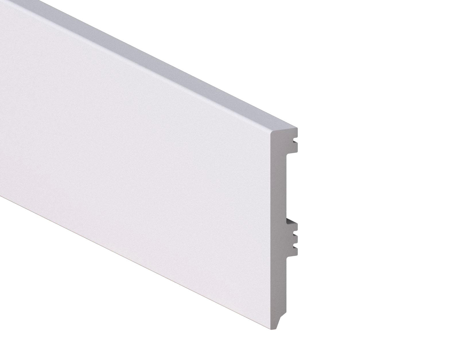 Plinta Rubin, polimer, 220 x 8 x 1.6 cm, alb