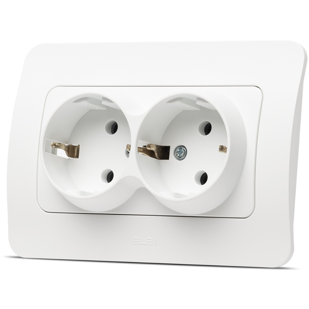 Priza electrica ELBI EL0072890, IP20, 16A, 220-240 V, alb