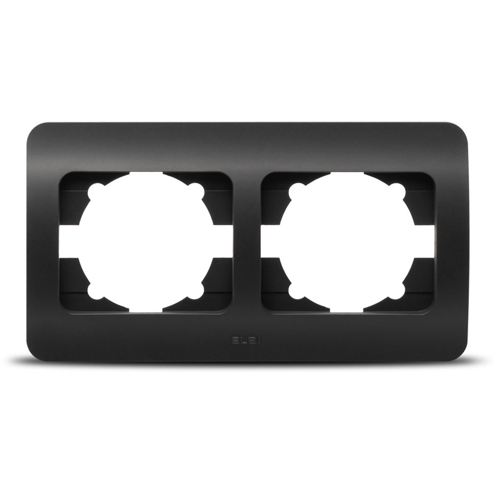 Rama ELBI, 2 module, IP20, negru