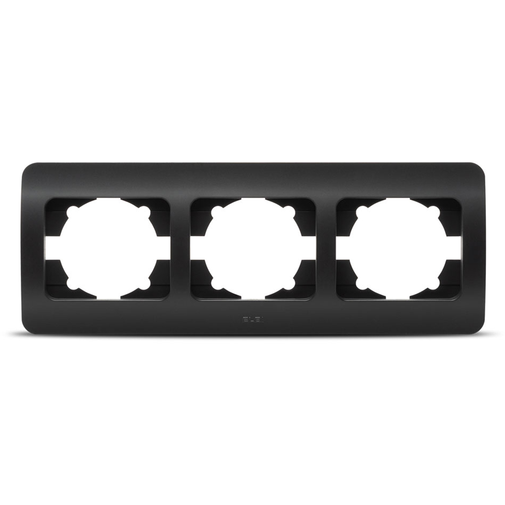 Rama ELBI, 3 module, IP20, negru