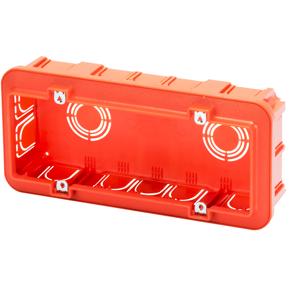 Doza GEWISS GW24406DY, 6 module, portocaliu