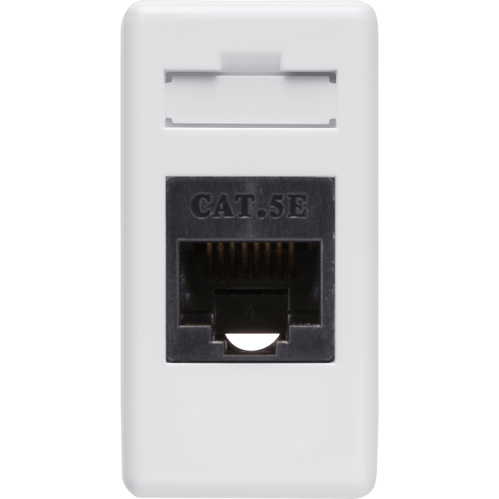 Priza internet GEWISS GW20271DY, interior, incastrat, IP40, RJ45 UTP, alb
