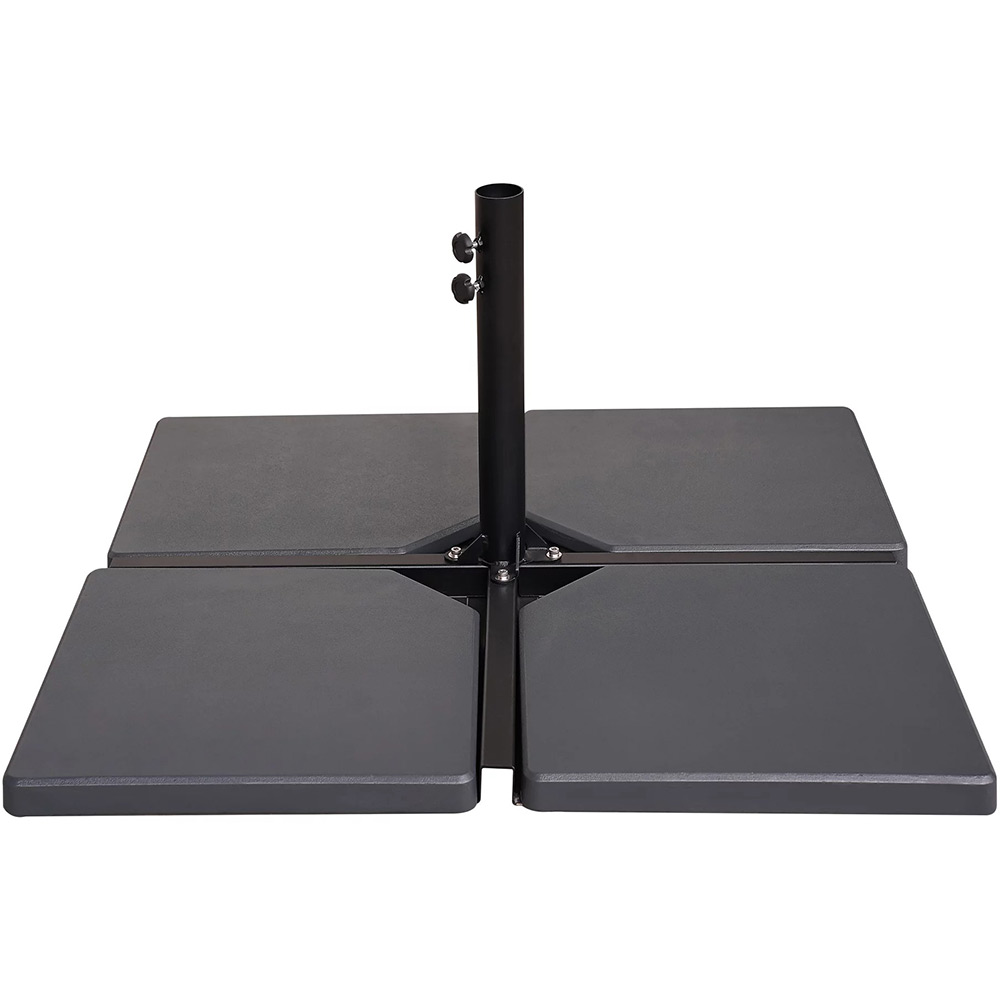 Dala contragreutate suport umbrela GOODHOME Moku, 50 x 50 x 5 cm, 25kg, beton, negru