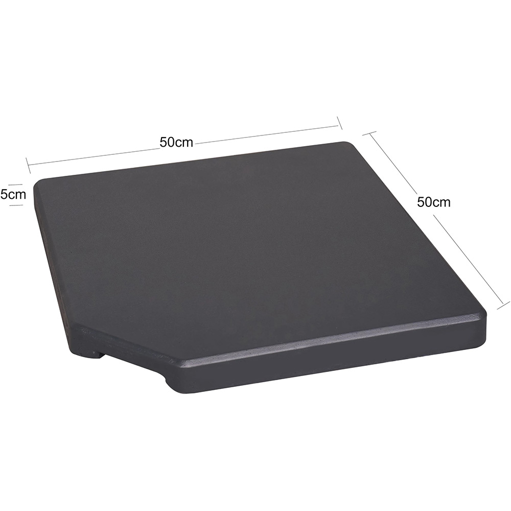 Dala contragreutate suport umbrela GOODHOME Moku, 50 x 50 x 5 cm, 25kg, beton, negru