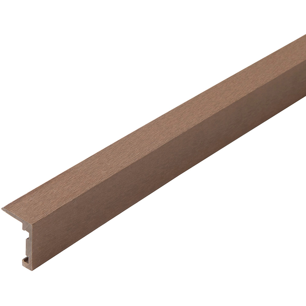 Profil finisaj terasa KLIKSTROM Neva, 220 x 5.2 x 4 cm, lemn, maro