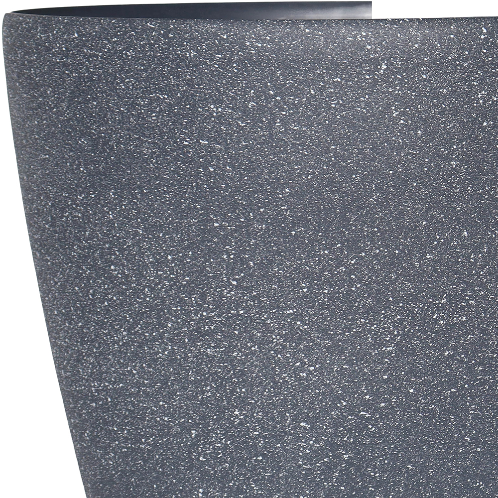 Ghiveci flori VERVE, plastic, D 43 cm, negru