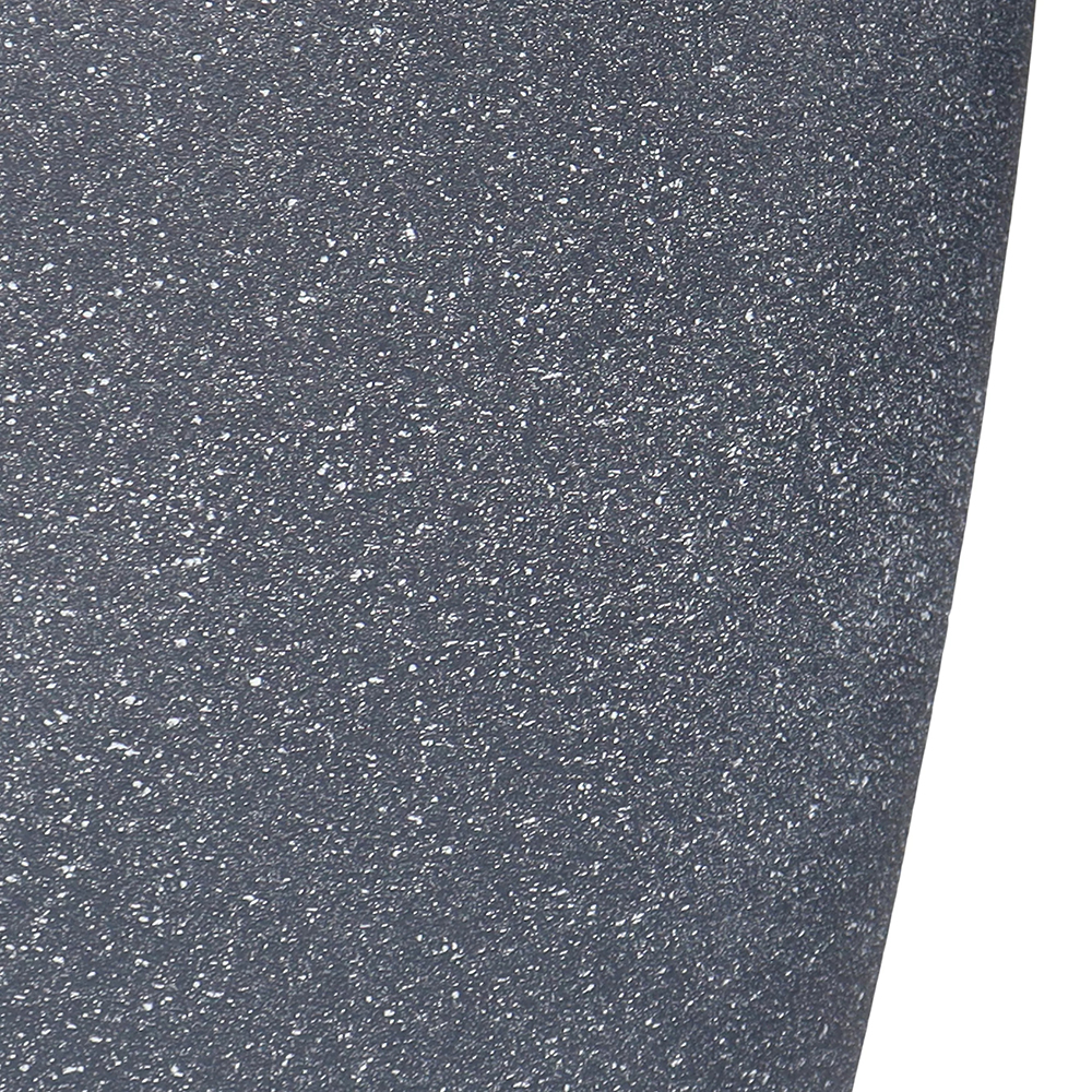 Ghiveci flori VERVE, plastic, D 43 cm, negru