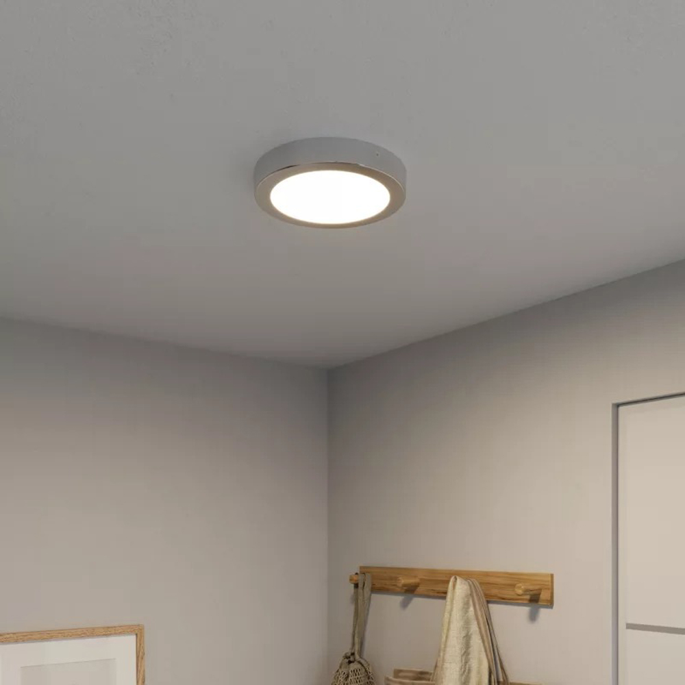 Plafoniera rotunda Aius GoodHome, LED integrat, 24 W, lumina neutra, alb
