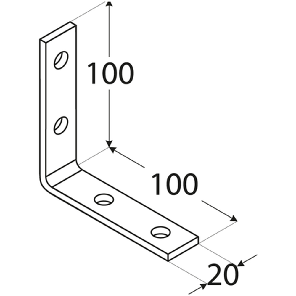 Coltar unghi ingust DMX , 100 x 100 x 4 mm, otel