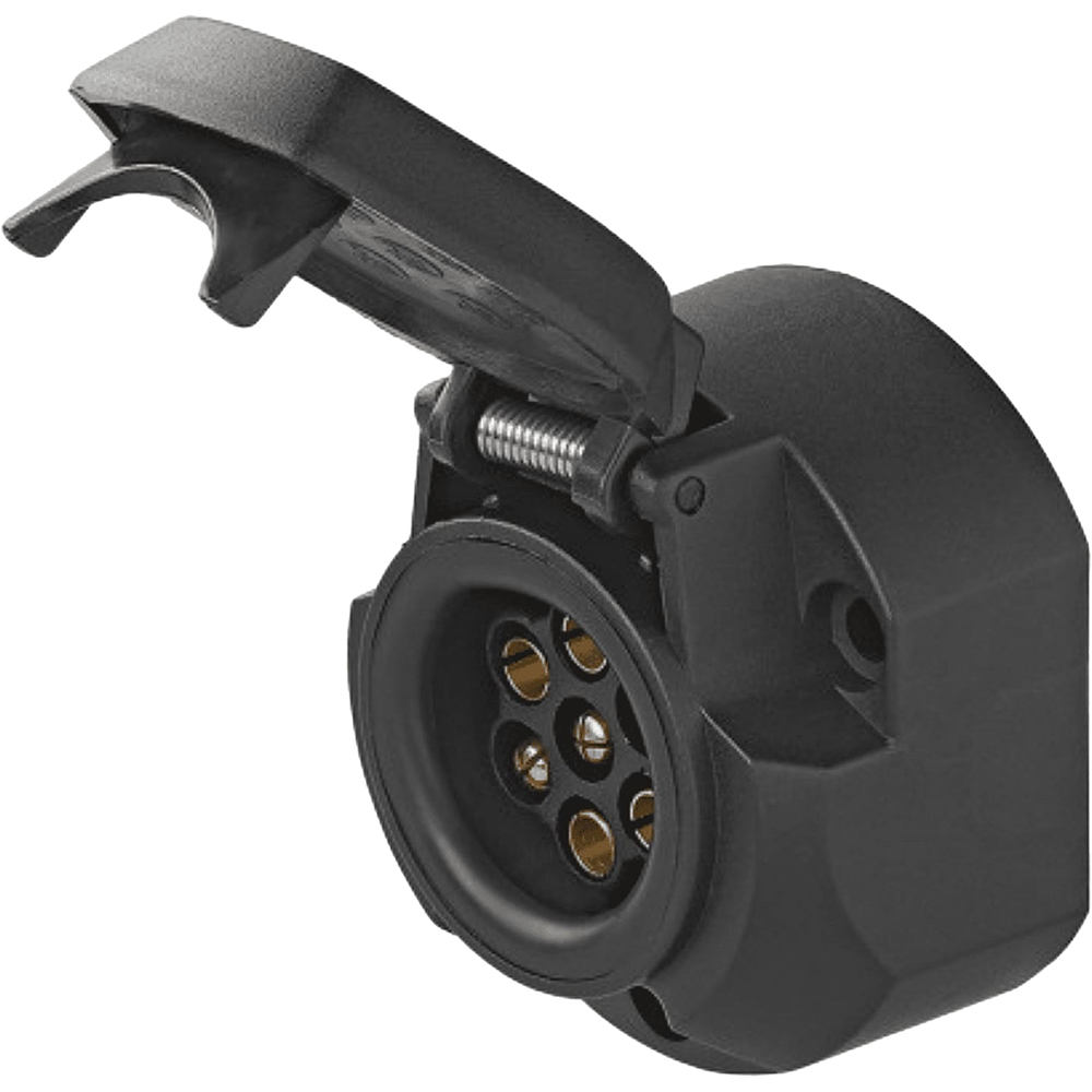 Priza auto remorca CARMAX, 7 pini, 12V, negru
