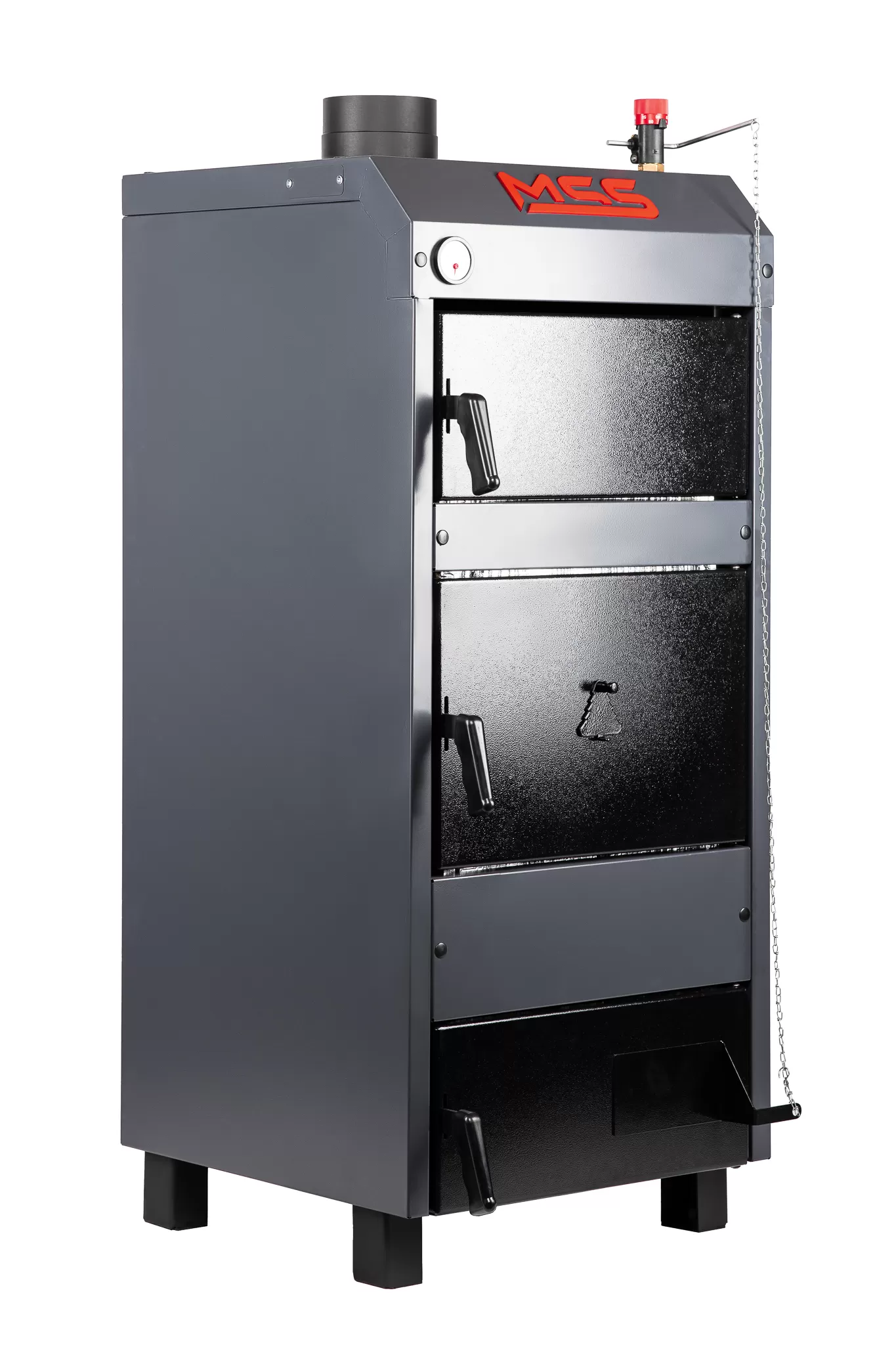 Cazan pe combustibil solid MSS Eco Plus, 30 kW, 53 x 65 x 146 cm