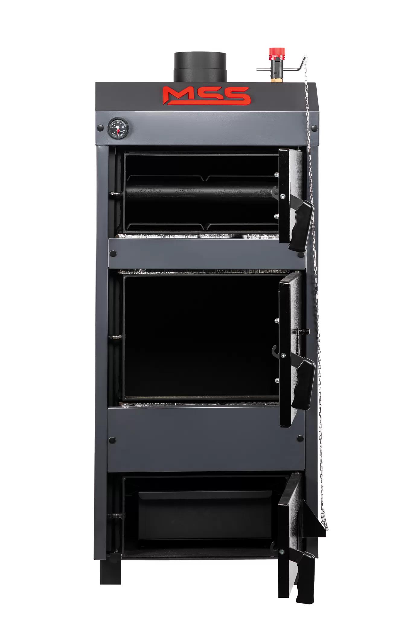 Cazan pe combustibil solid MSS Eco Plus, 30 kW, 53 x 65 x 146 cm