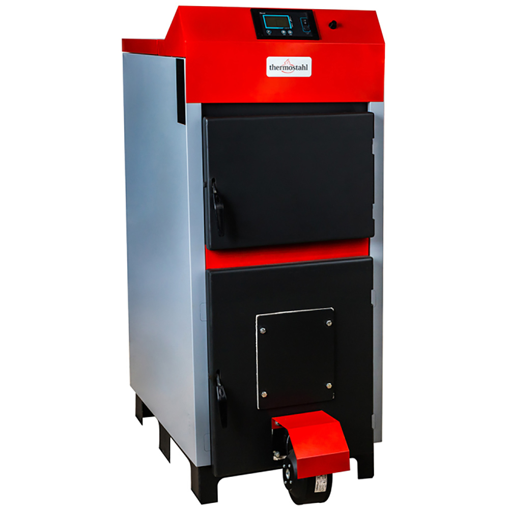 Cazan combutibil solid Thermostahl Ecowood Plus ECW 50, 50 kW, 66 x 122.5 x 139.5 cm