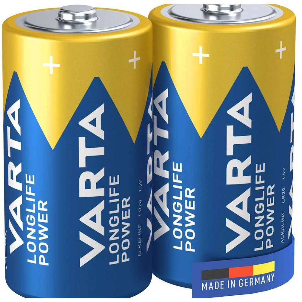 Baterii alcaline VARTA Longlife Power C LR14, 2 bucati