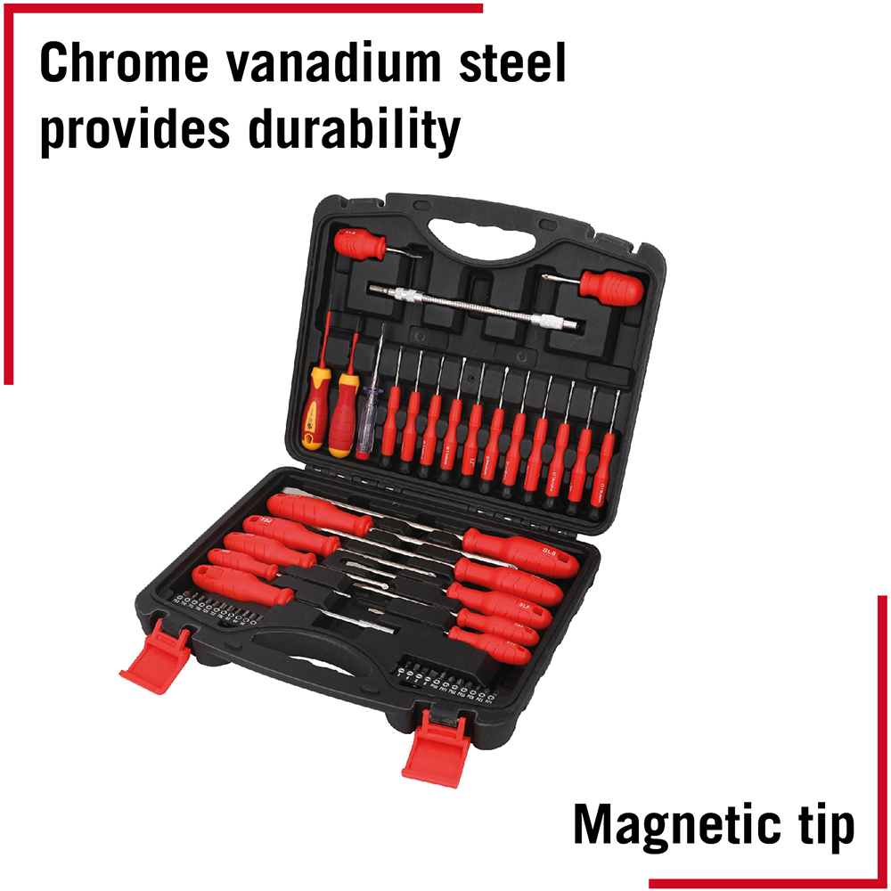 Set surubelnite FORGE STEEL C10113485, CrV, 49 piese