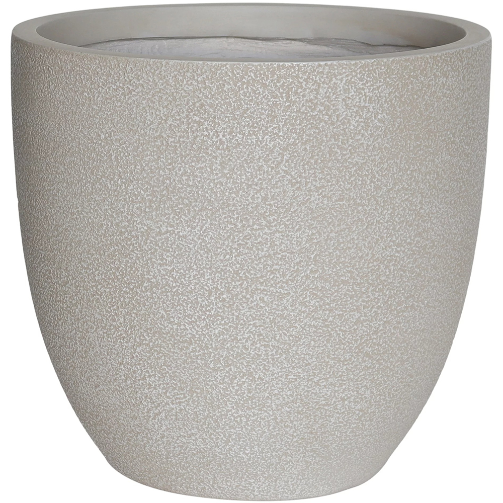 Ghiveci flori VERVE, lut, D 30.5 cm, gri deschis