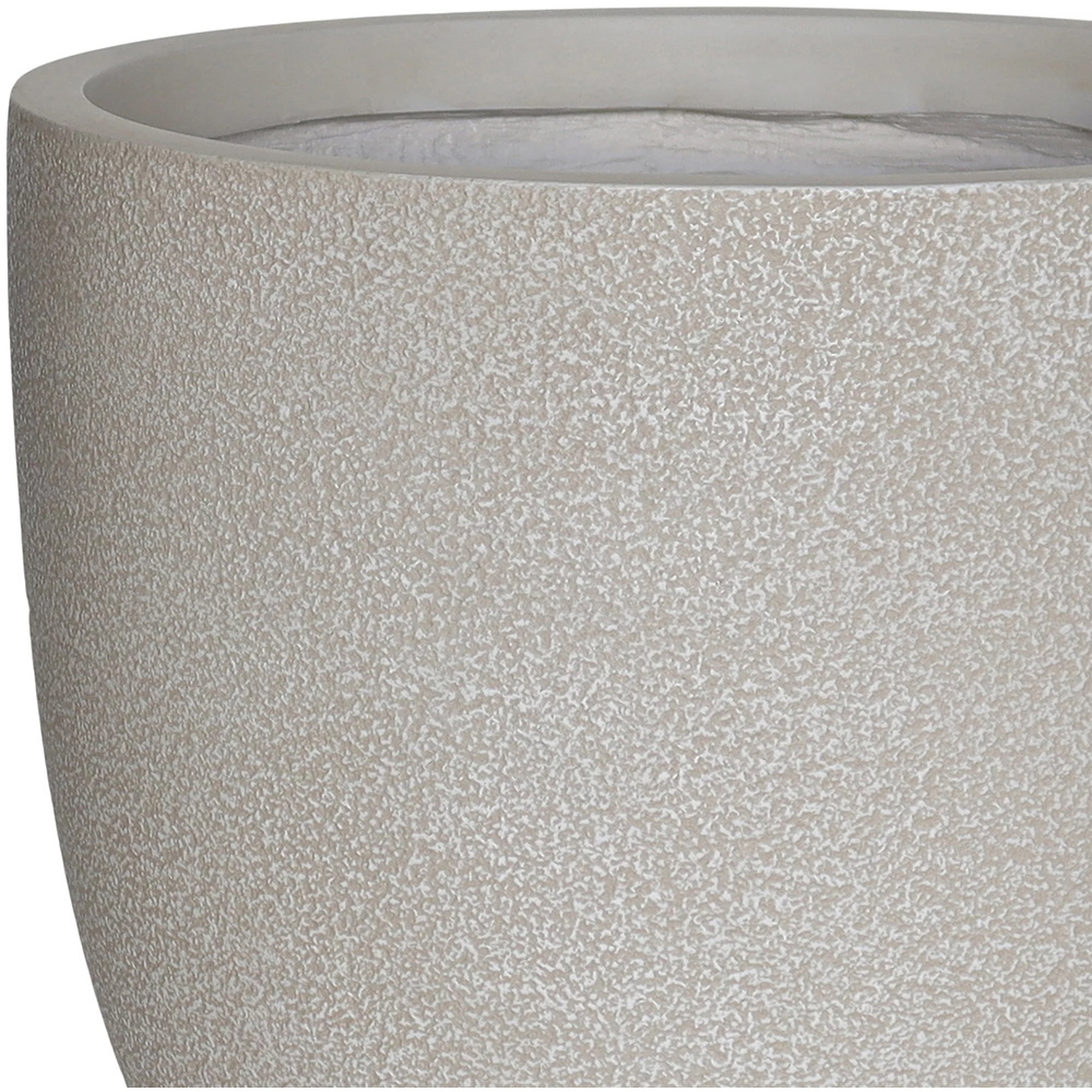 Ghiveci flori VERVE, lut, D 30.5 cm, gri deschis