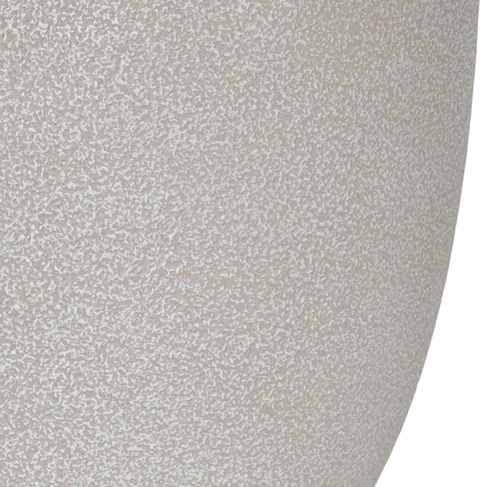 Ghiveci flori VERVE, lut, D 30.5 cm, gri deschis