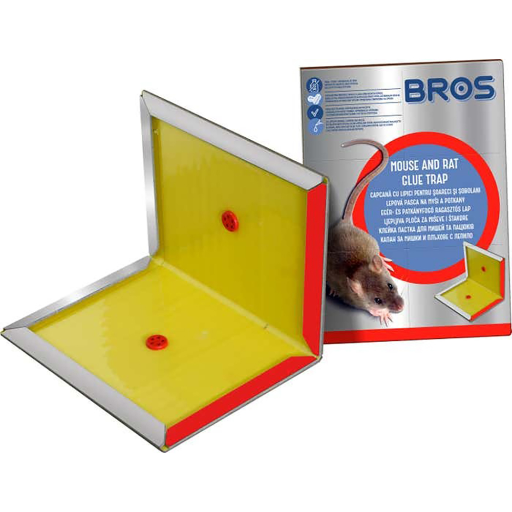 Capcana adeziva pentru rozatoare BROS, 1 buc
