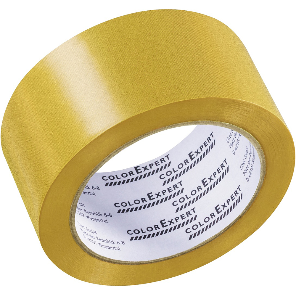 Banda adeziva COLOR EXPERT, 38 mm x 33 m, galben inchis