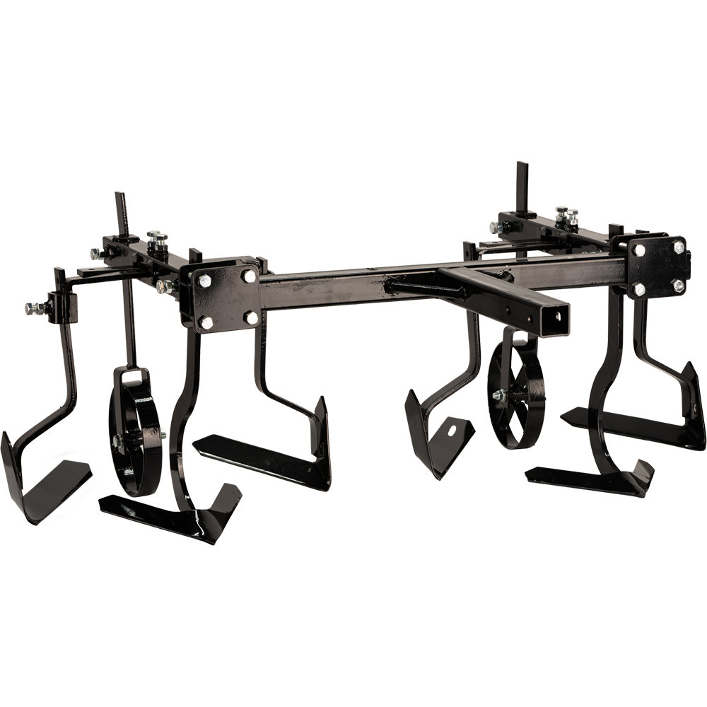 Prasitoare dubla minitractor EVOTOOLS, metal, negru