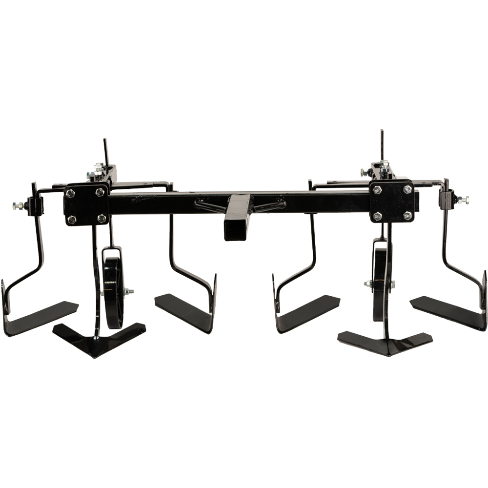 Prasitoare dubla minitractor EVOTOOLS, metal, negru