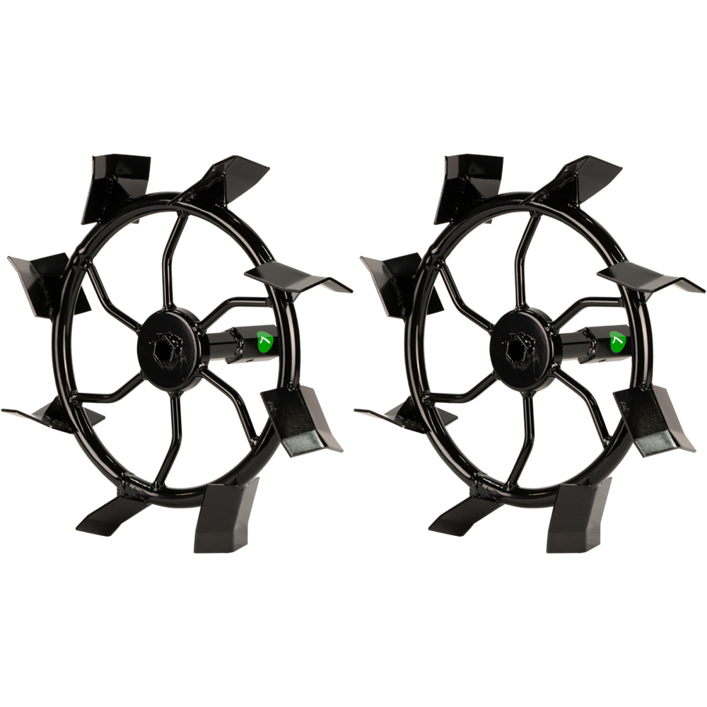 Roti metalice spate EVOTOOLS 683094, 2 bucati, metal, negru